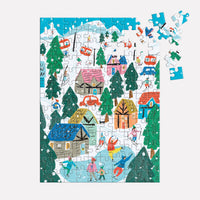 Alpine Cottage Puzzle Ornament