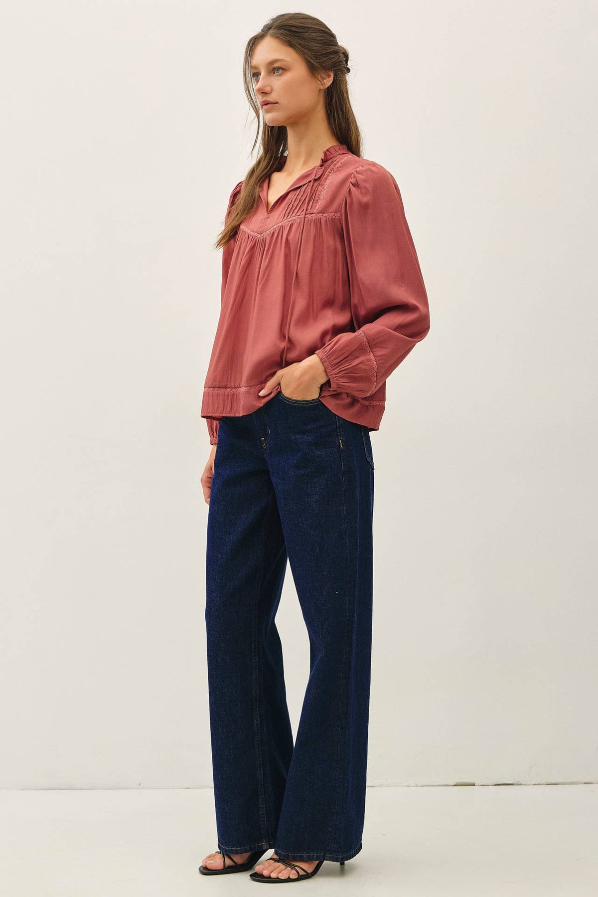 Rust Boho Blouse