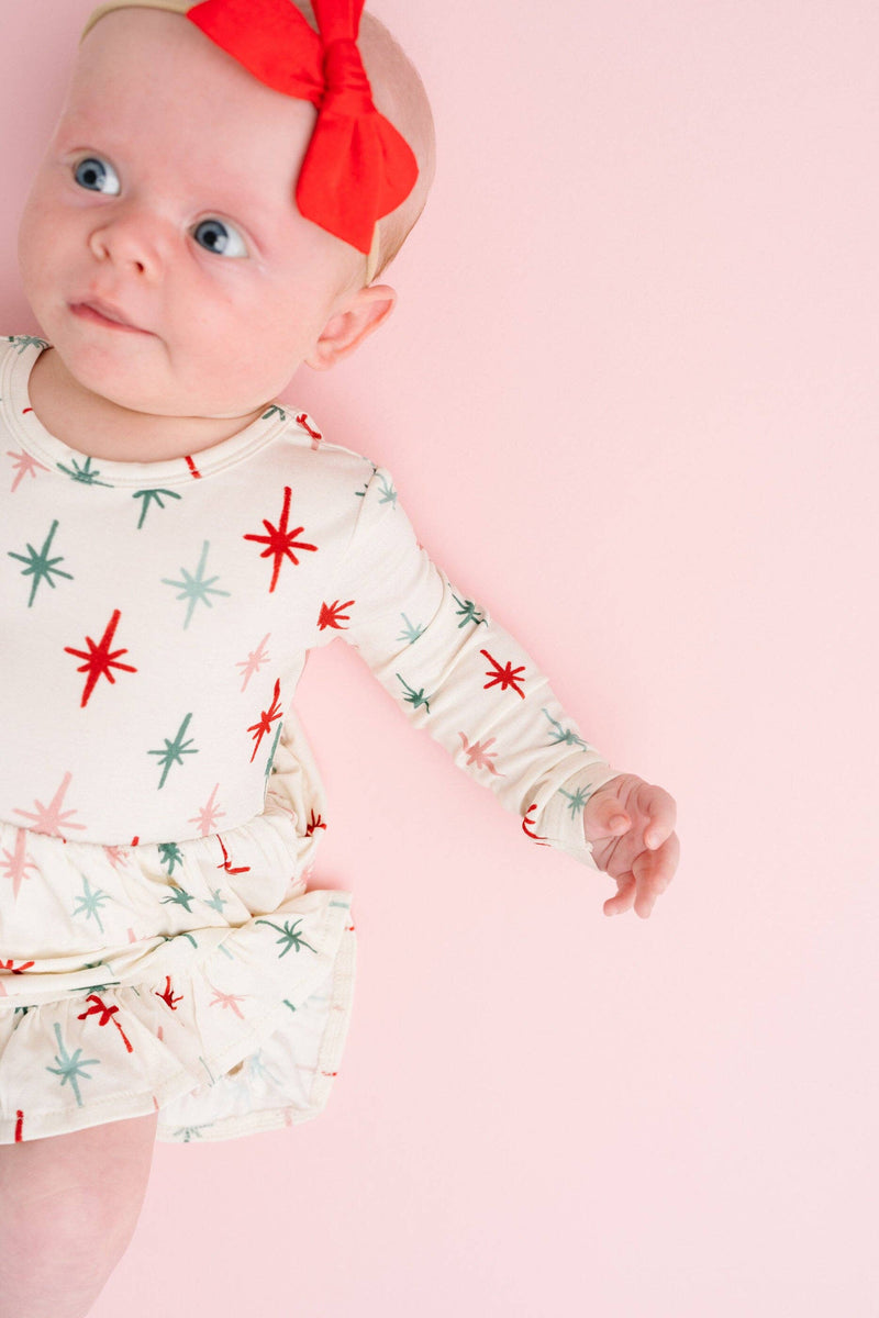 Holiday Twinkle Bodysuit Bamboo Dress