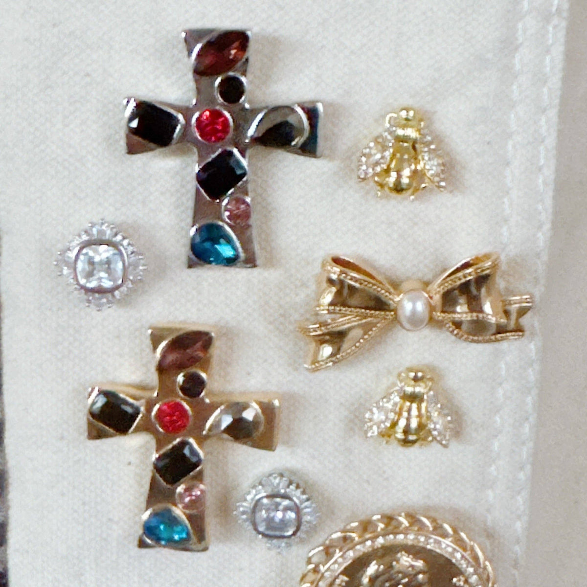 Vintage Pearl Bow Brooch Pin