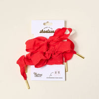 Step It Up Shoelaces–Frilly Red