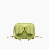 Lime Chloe Bow Mini Crossbody Bag