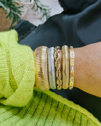 Belinda Gold Jewel Bangle Bracelet