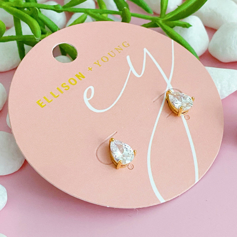 Classy Teardrop Stud Earrings