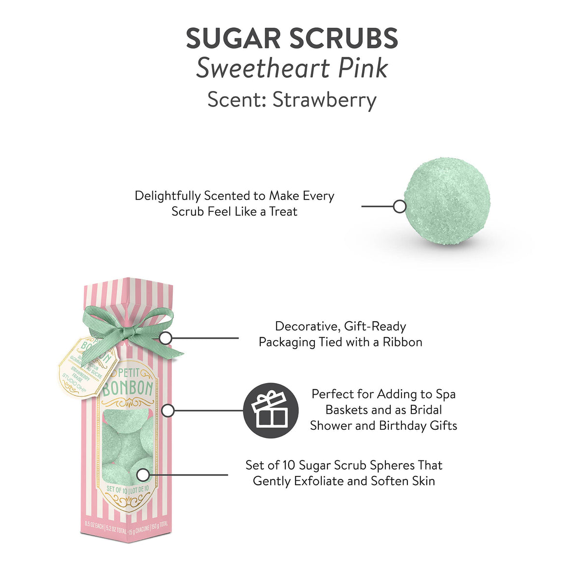 Petit Bonbon Sweetheart Pink Sugar Scrub