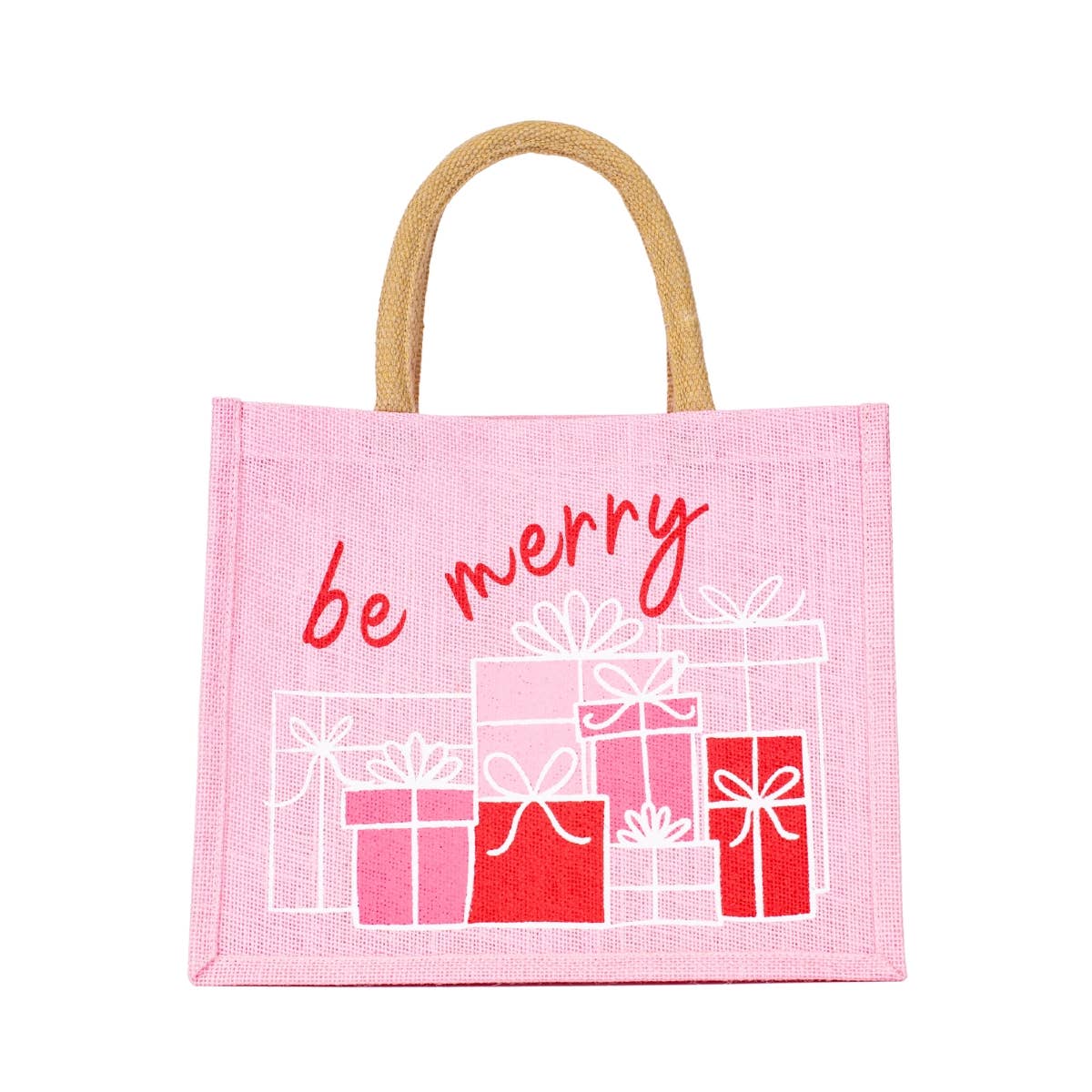 Be Merry Present Gift Tote