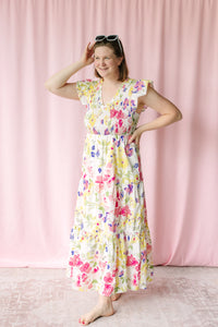 Leonie Floral Tiered Midi Dress