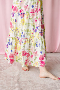 Leonie Floral Tiered Midi Dress
