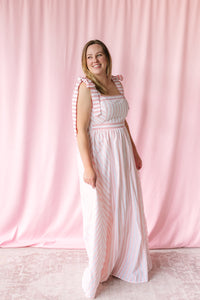 Pink Stripe Maxi Dress