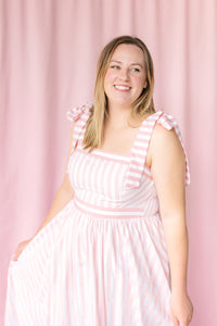 Pink Stripe Maxi Dress