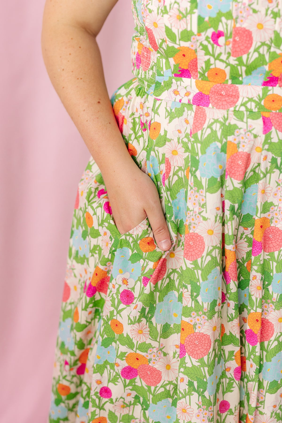 Pleated Top Marigold Dress