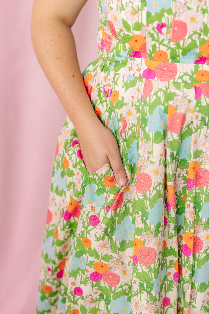 Pleated Top Marigold Dress