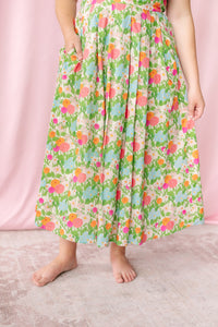 Pleated Top Marigold Dress