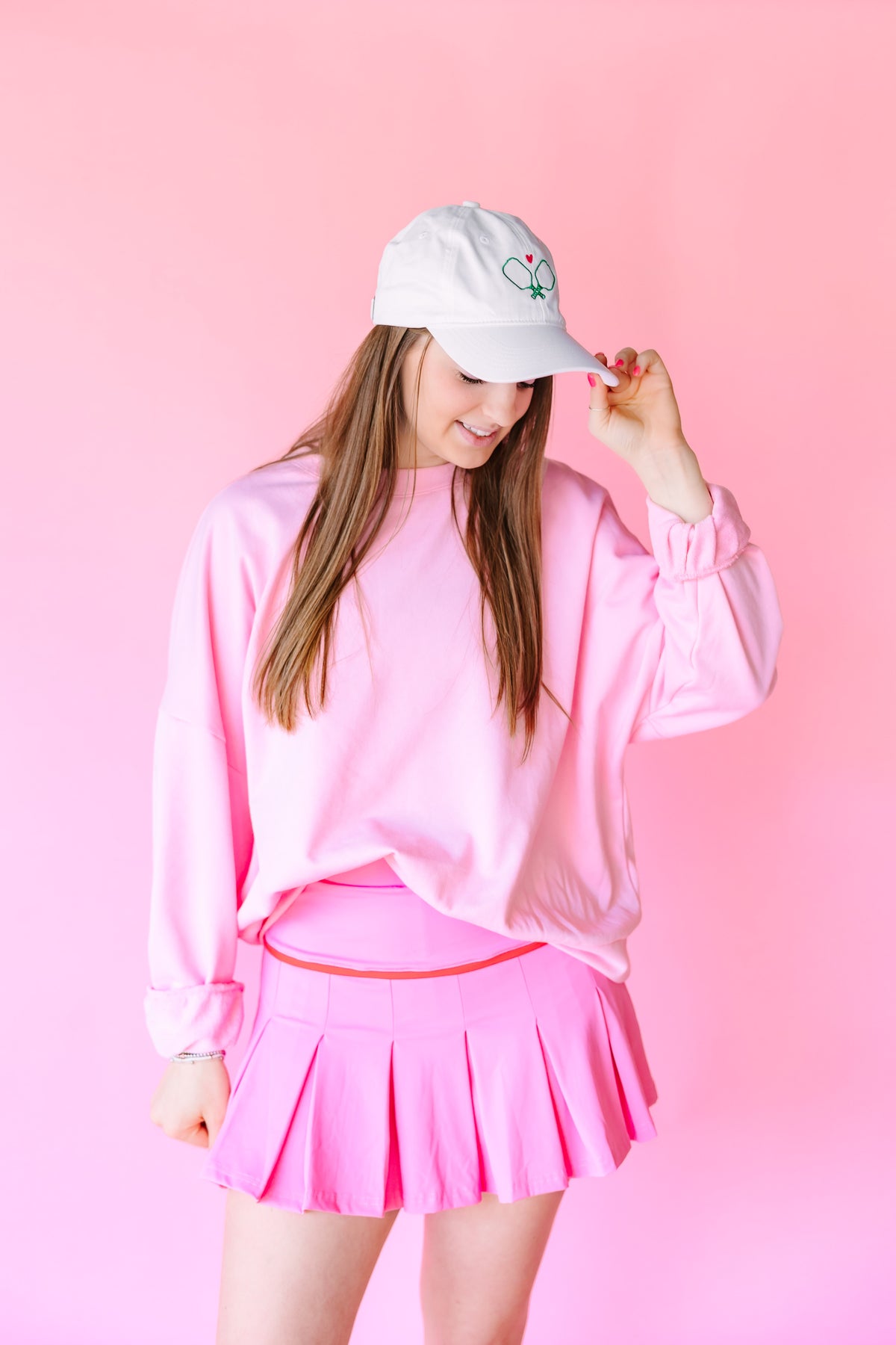 Light Pink Ruffle Tennis Skirt