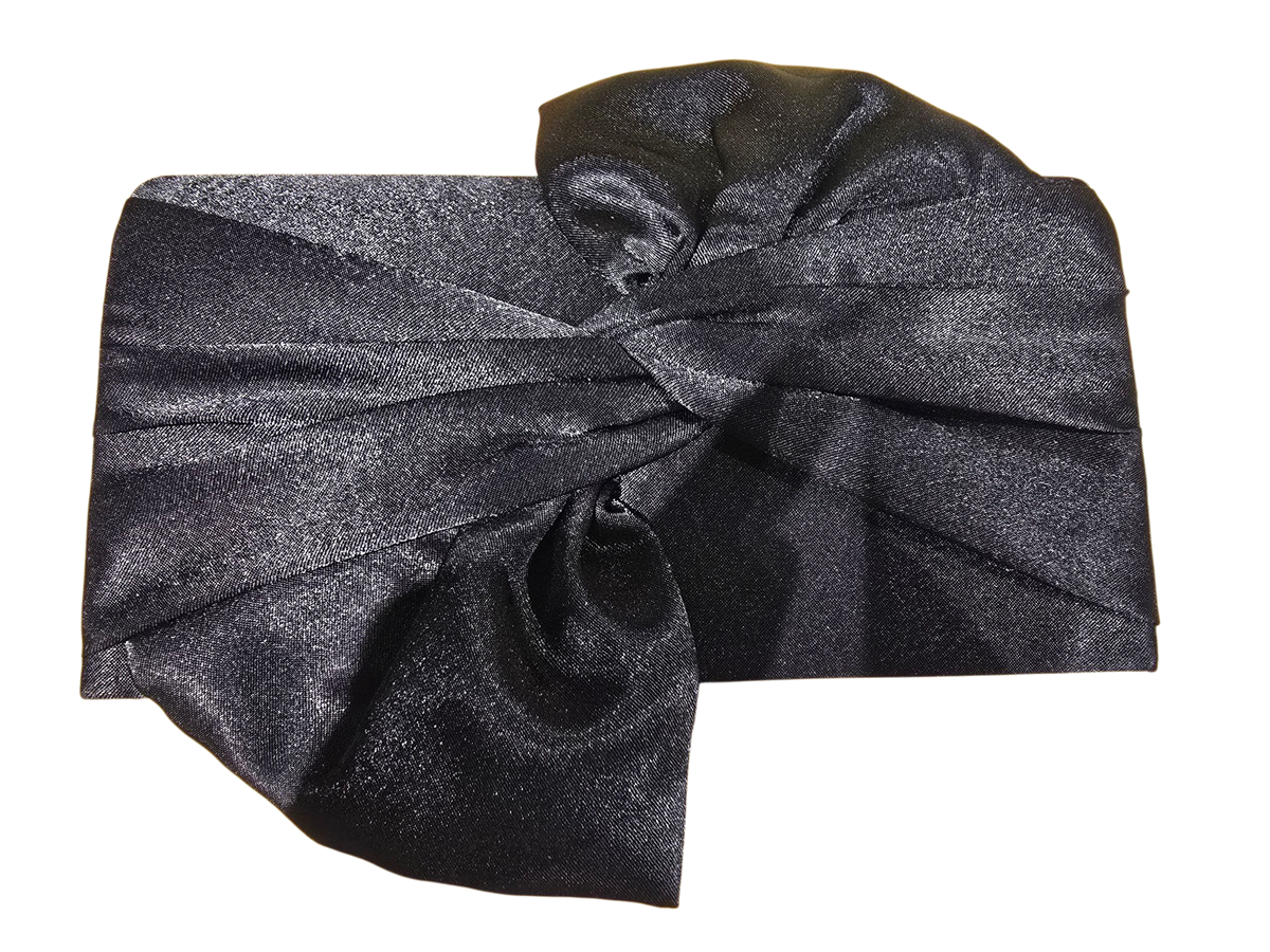 Black Satin Clutch