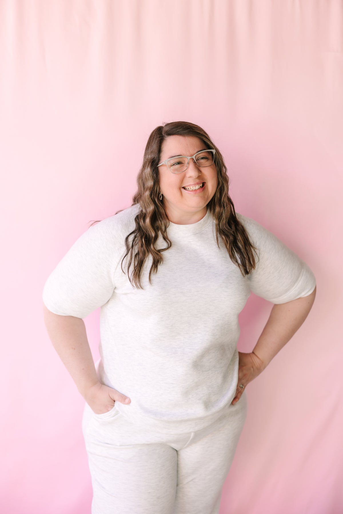 Heather Grey Sweatshirt Top