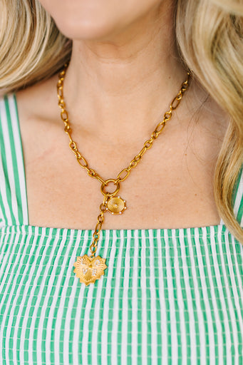 Love Heart Drop Necklace