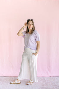 Off White Linen Pants