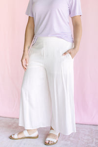 Off White Linen Pants