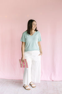 Off White Linen Pants