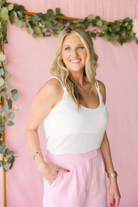 White Crinkle Cami