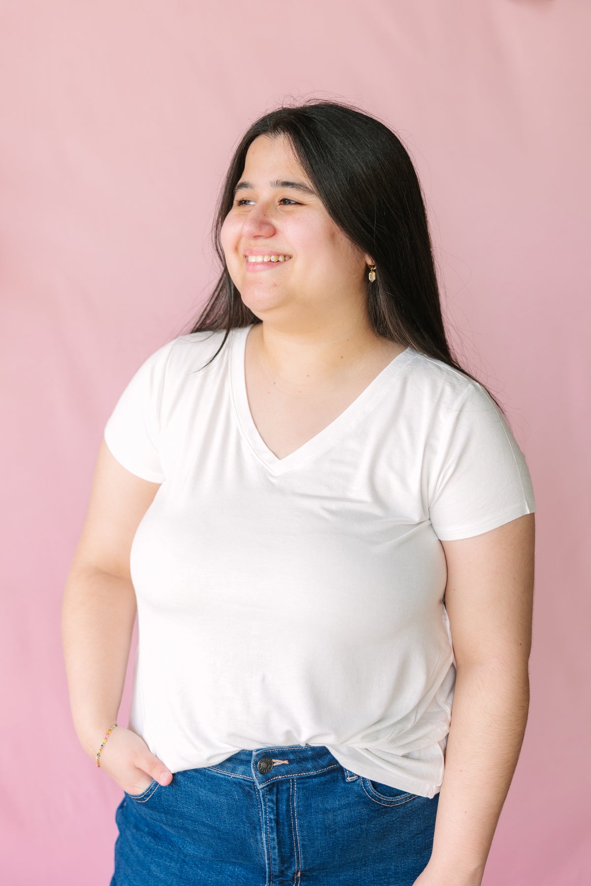 Ivory Rayon Short Sleeve Top