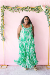 Green Button Down Sundress