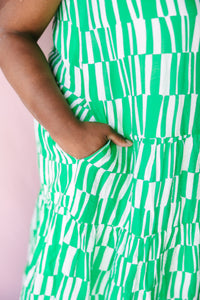 Green Button Down Sundress