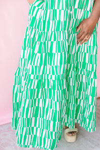 Green Button Down Sundress