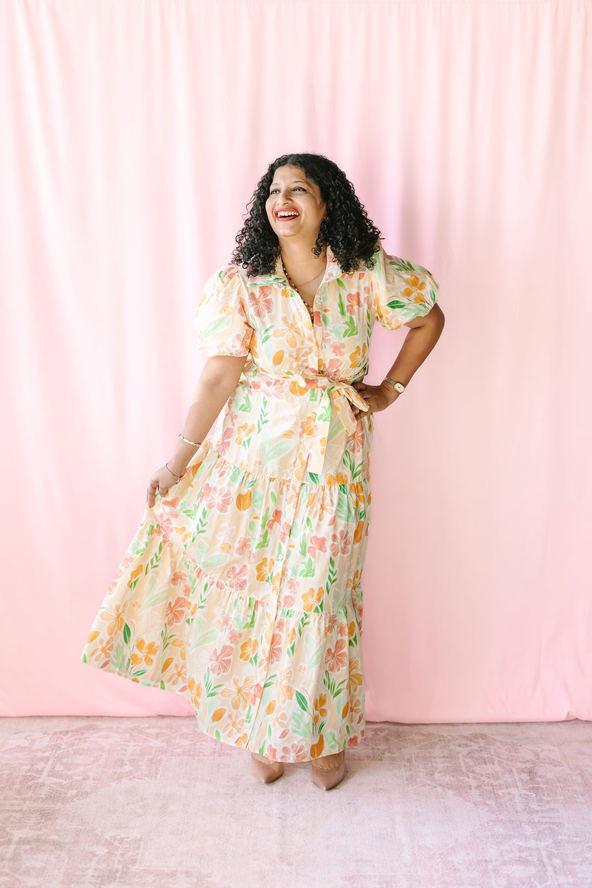 Floral Print Maxi Dress