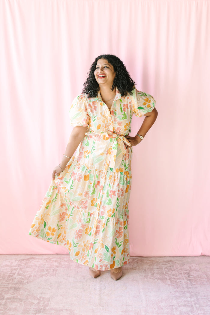 Floral Print Maxi Dress