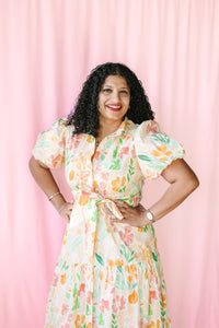 Floral Print Maxi Dress