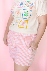Floral Stamps Graphic Tee