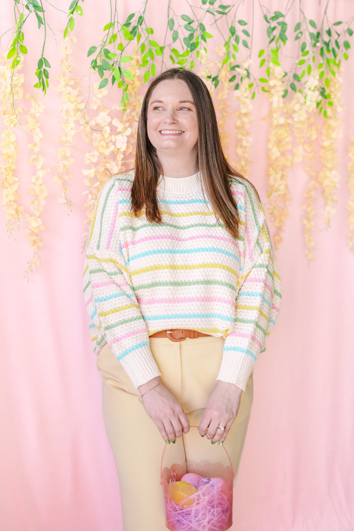 Multi Color Striped Sweater