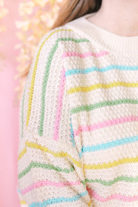 Multi Color Striped Sweater