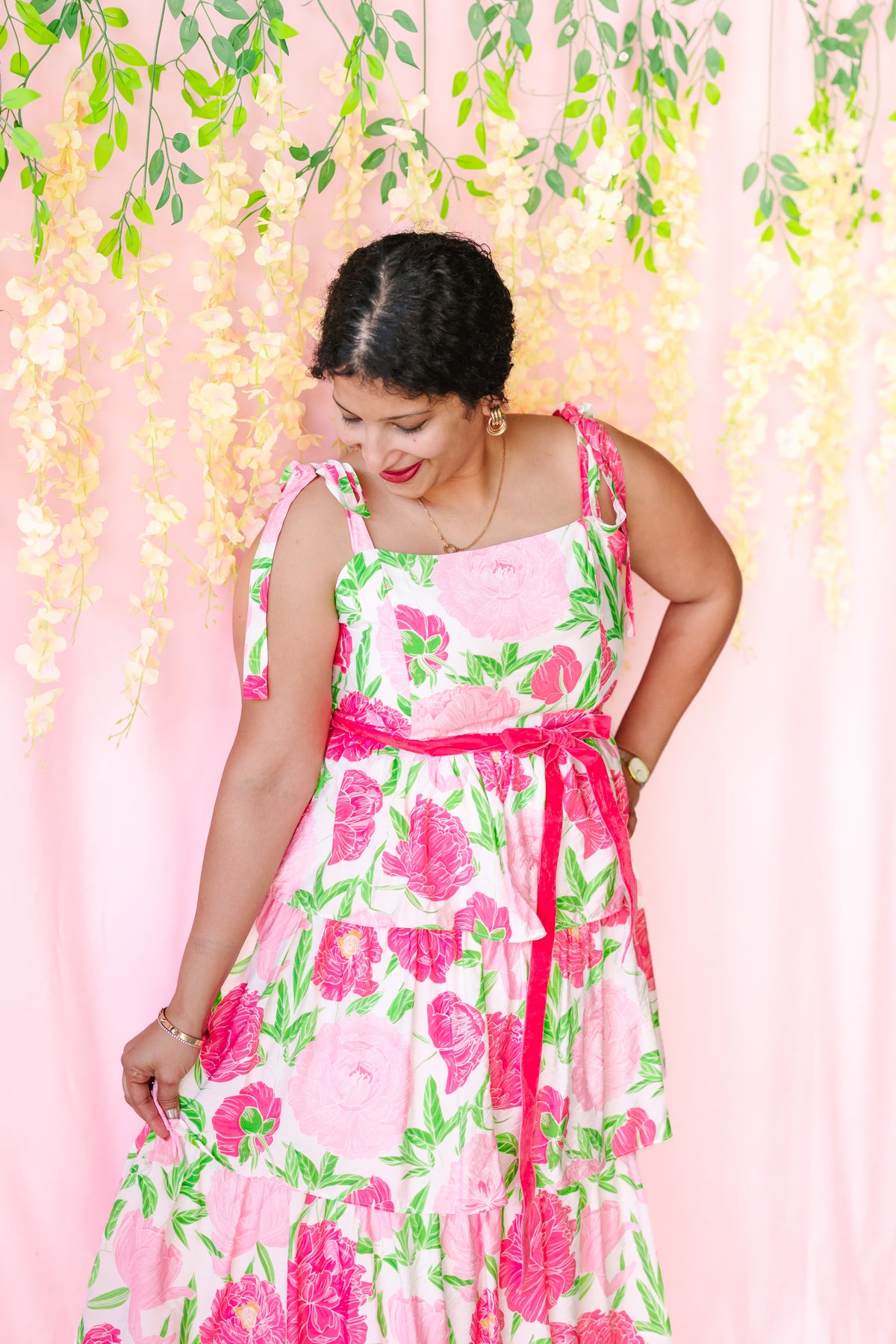 Floral Tiered Maxi Dress