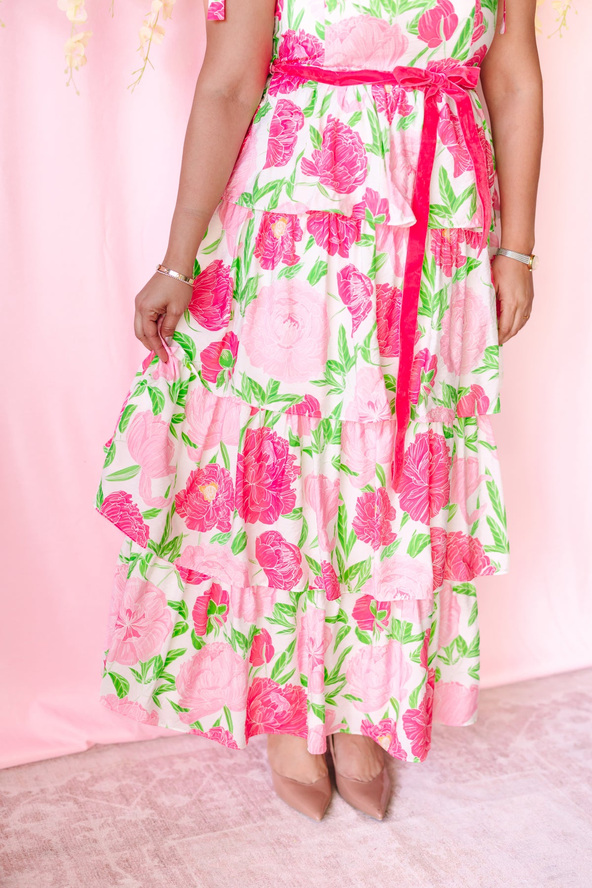 Floral Tiered Maxi Dress