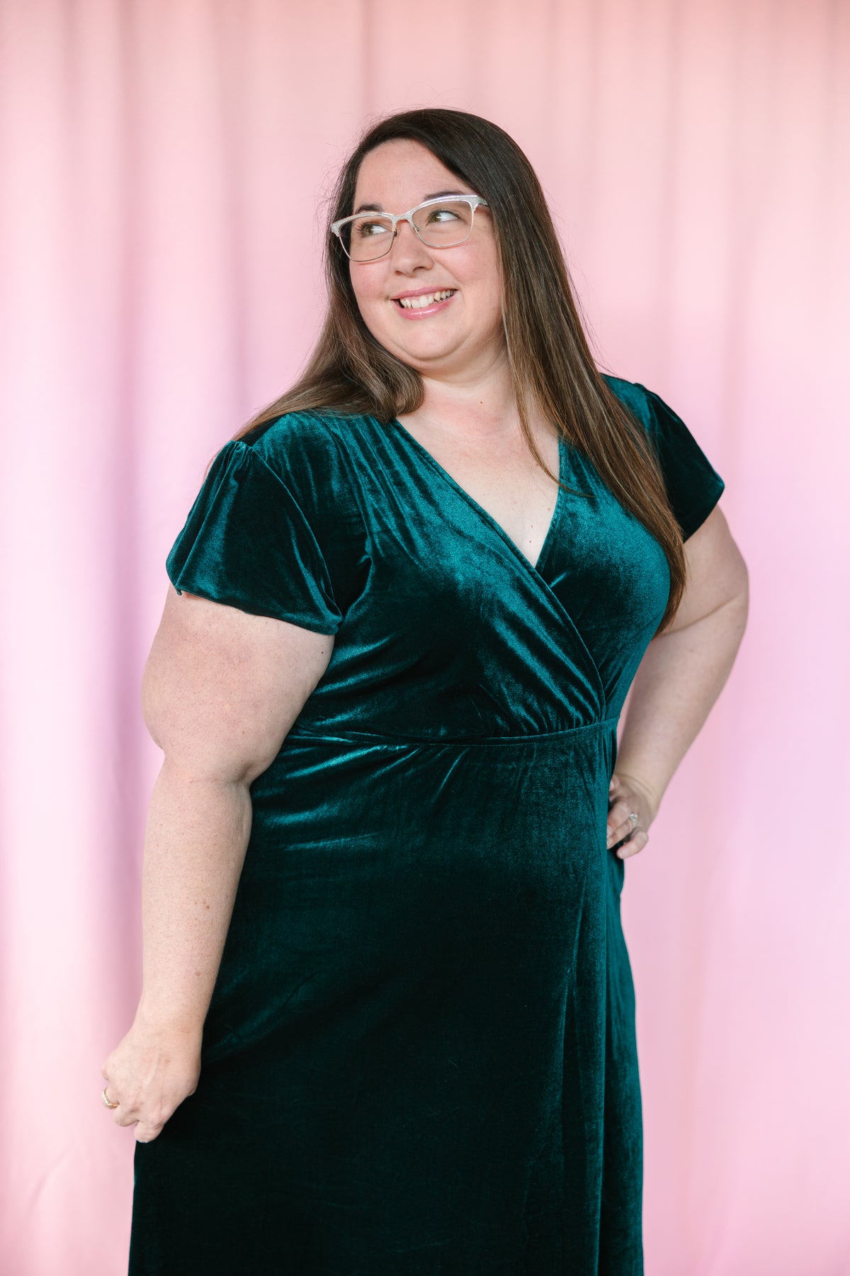 Forest Velvet Maxi Dress