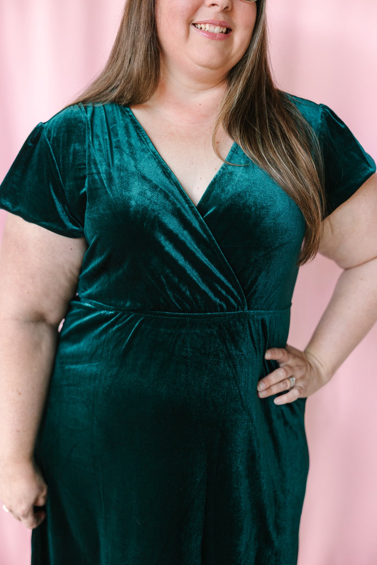 Forest Velvet Maxi Dress