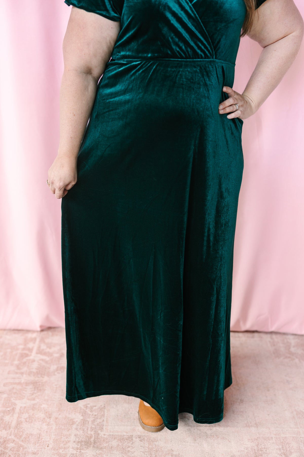 Forest Velvet Maxi Dress