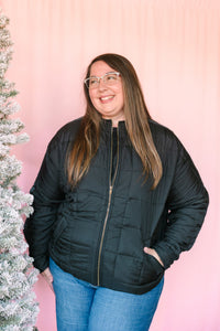 Black Quilted Jacket