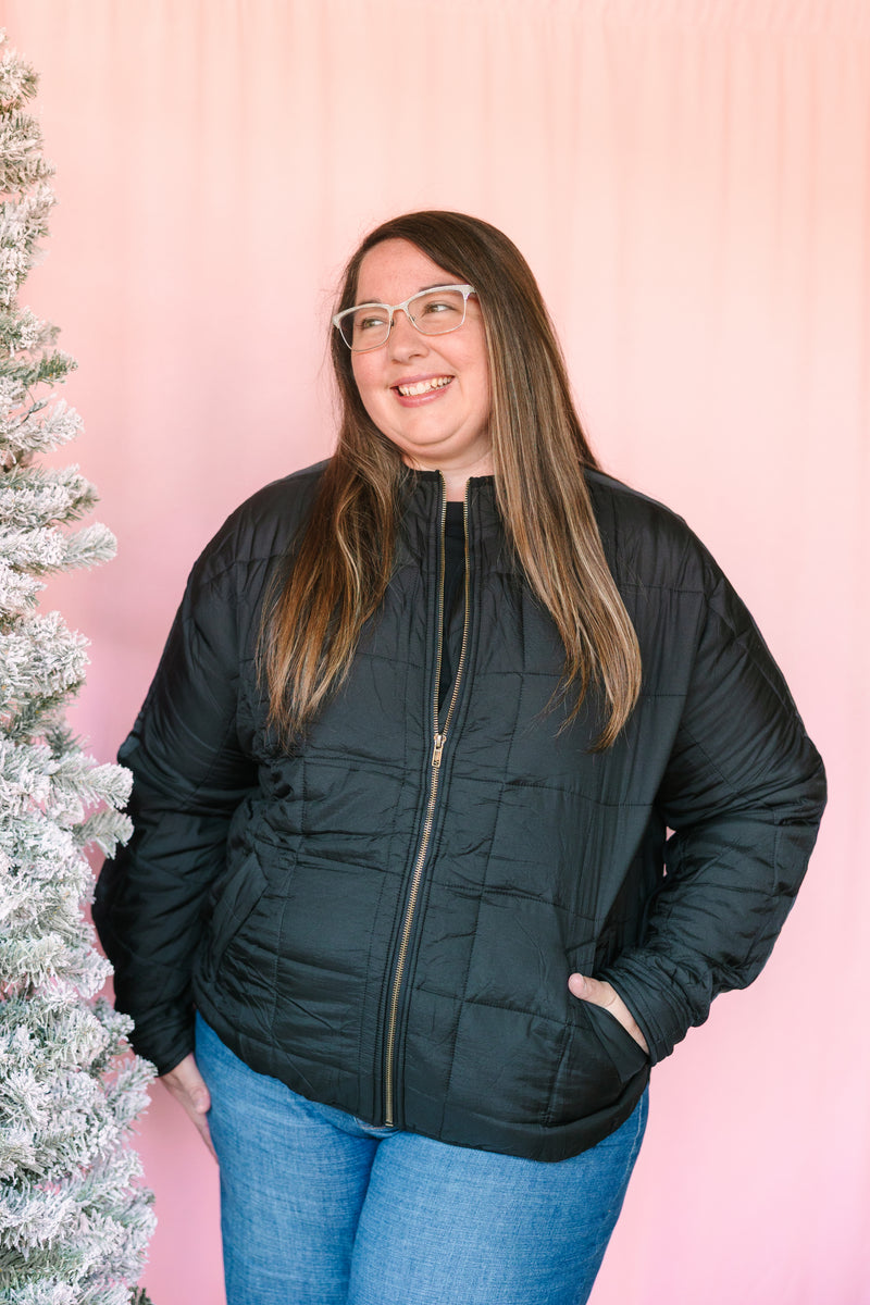 Black Quilted Jacket