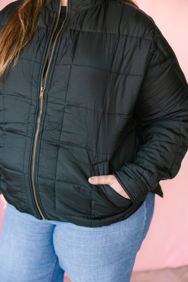 Black Quilted Jacket