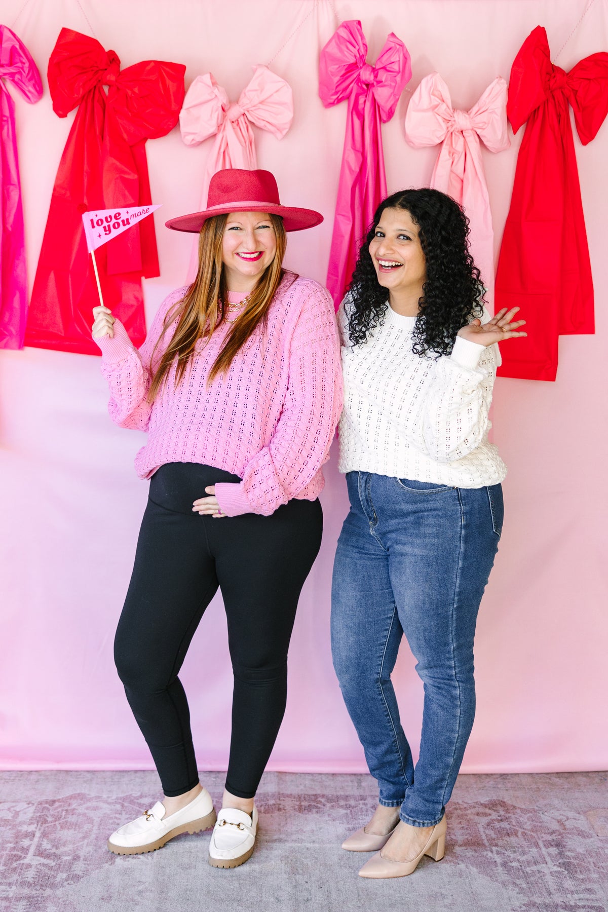 Pink Crochet Sweater Top