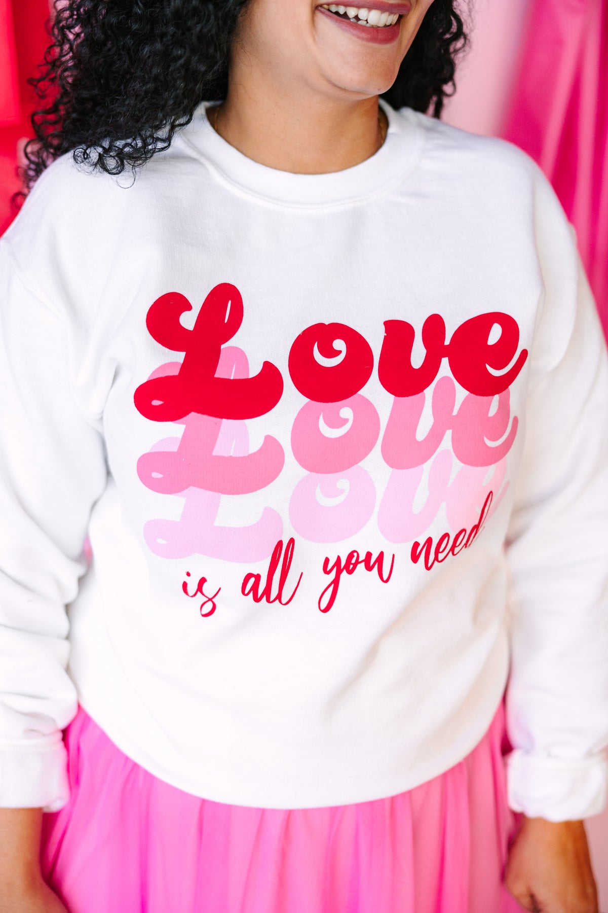 Love Love Love Graphic Sweatshirt