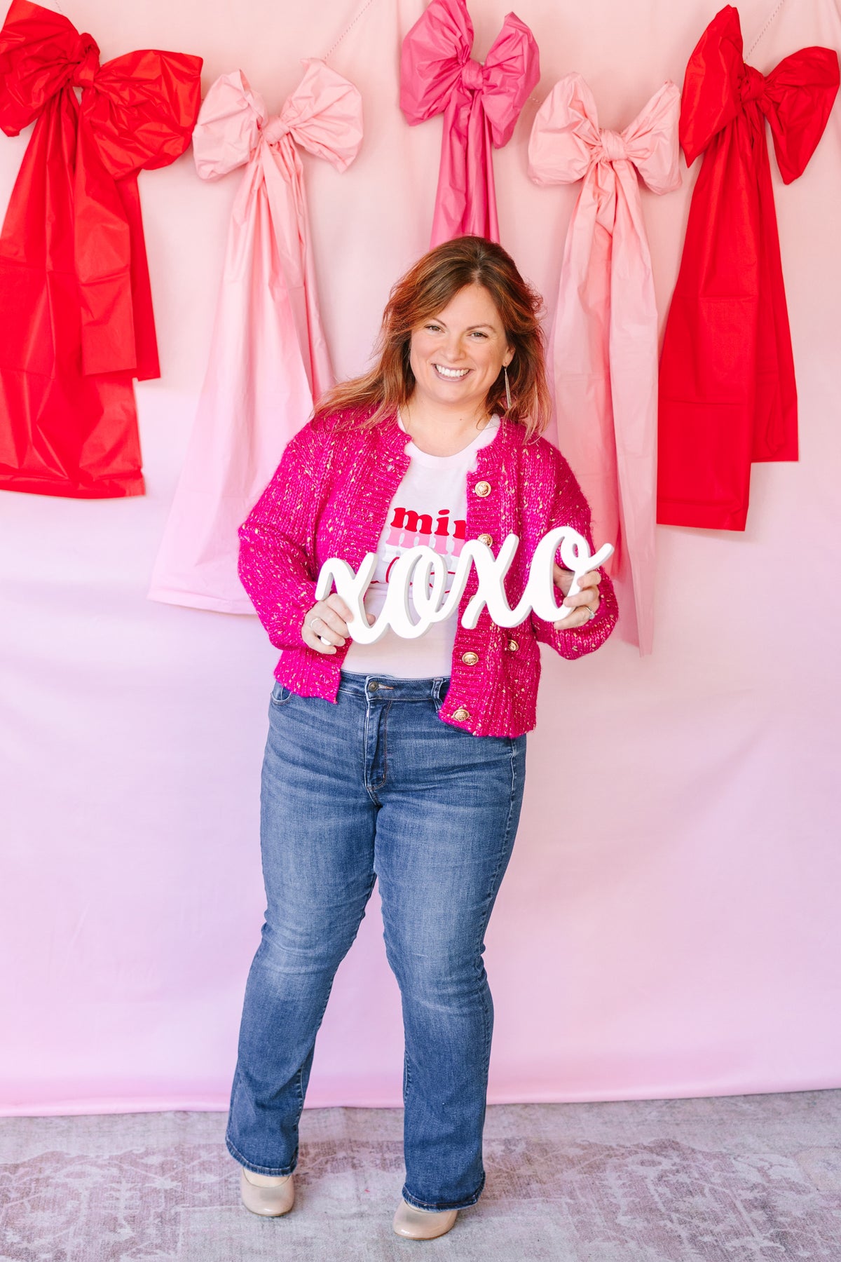 Fuchsia Bulky Knit Crop Cardigan