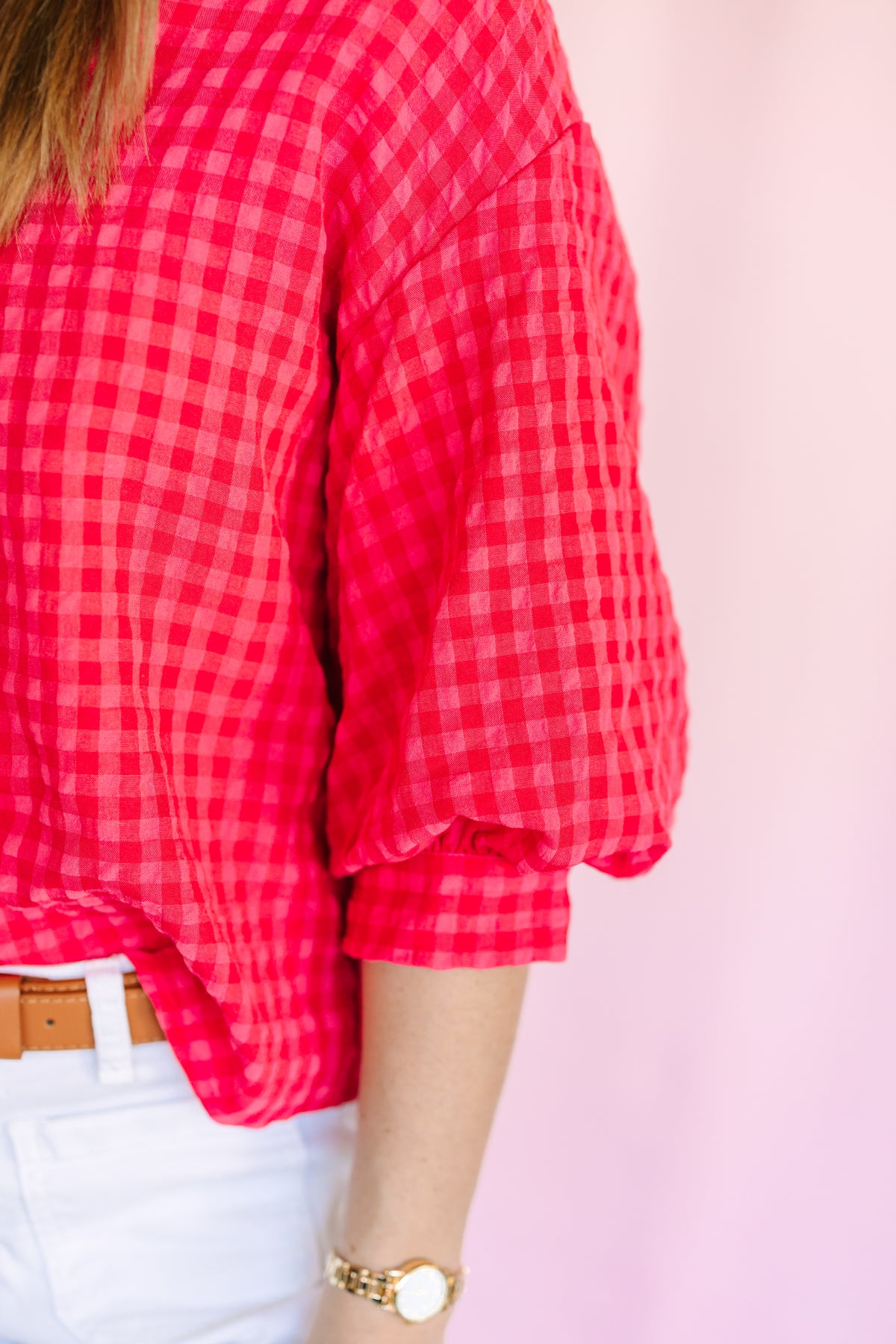 Gingham Button Down Shirt