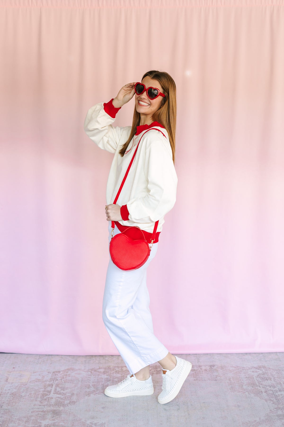 Color Block Mock Neck Terry Sweatshirt