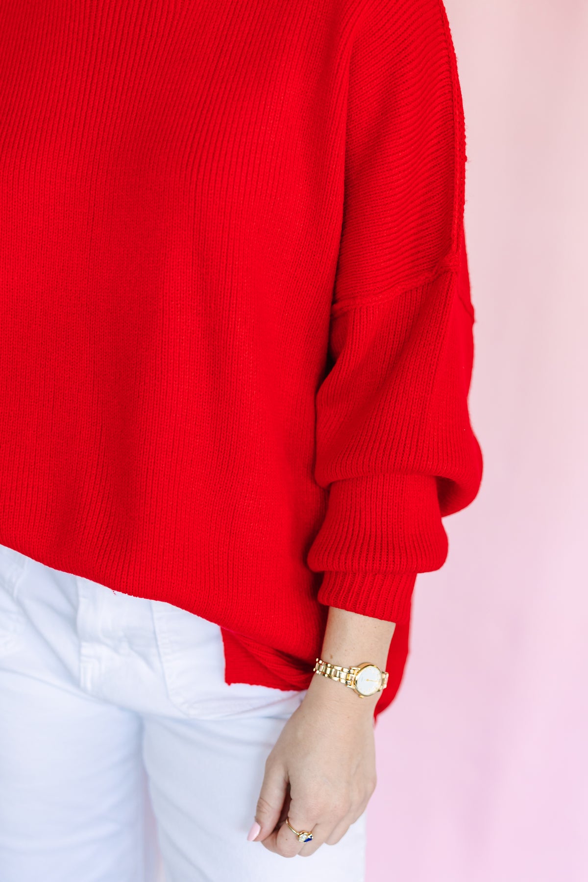 Red Oversized Sweater