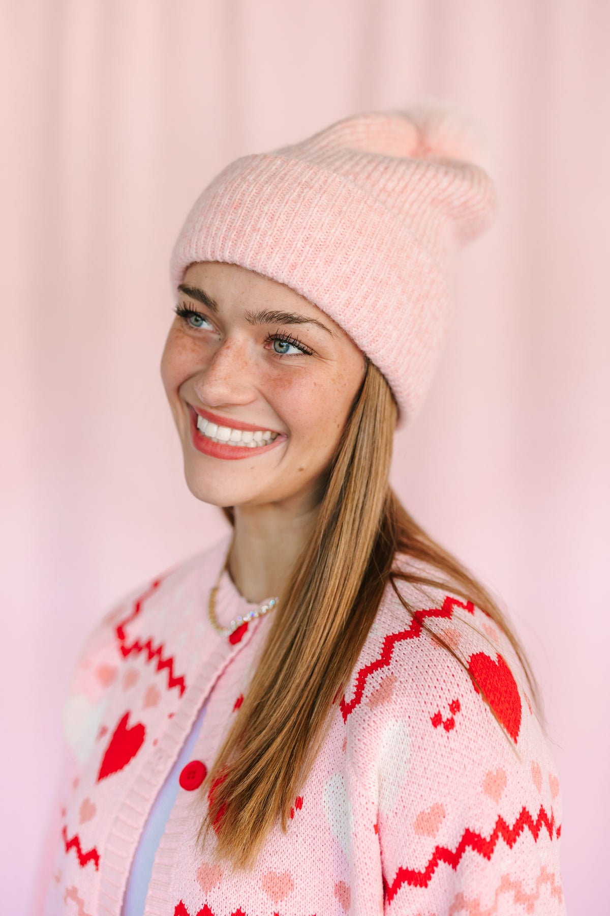 Knit Beanie and Glove Set